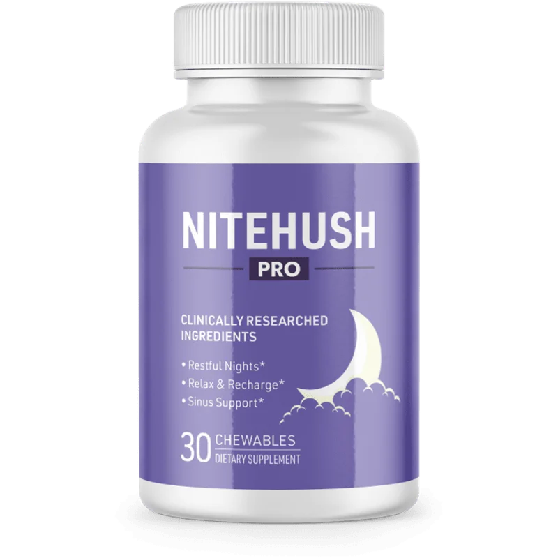 NiteHush Pro Sleep Relief Supplement — 1 Bottle / 30 Day Supply